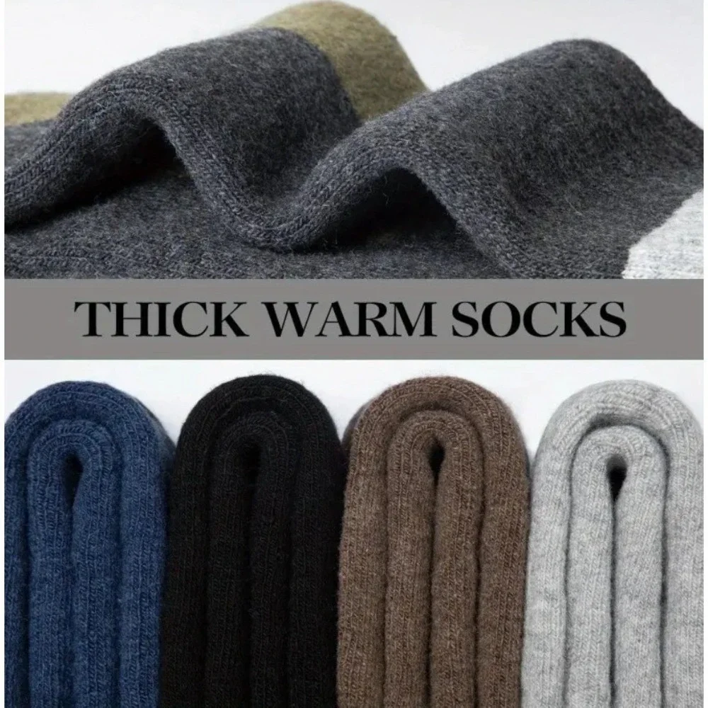Calcetines Gruesos De Lana Para Invierno Cálidos Para Hombre O Mujer Tallas 7-13
